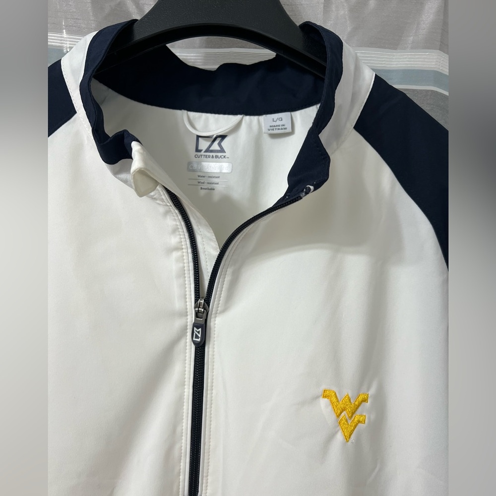 Cutter & Buck West Virginia Half-Zip WeatherTec Pullover with Mountaineers Logo - Picture 3 of 9